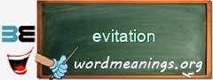 WordMeaning blackboard for evitation